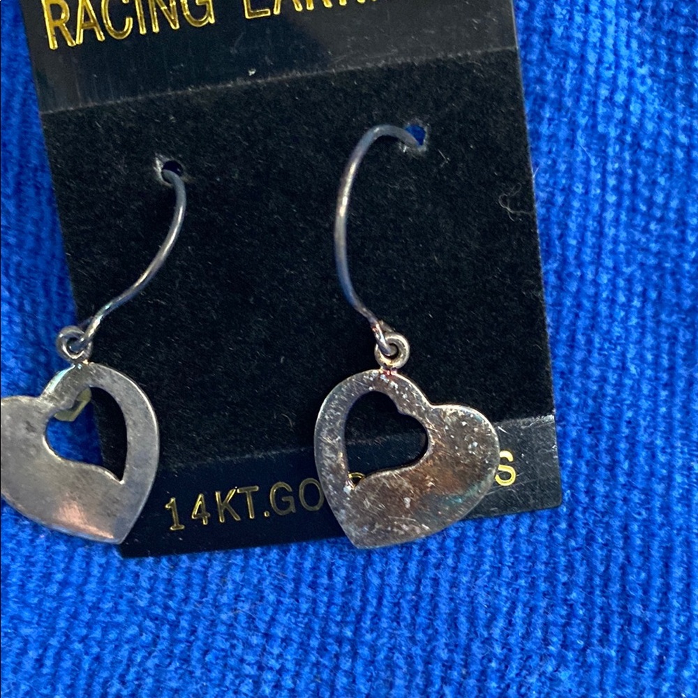 Gold Heart Earrings
